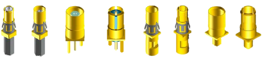 Hybrid signal and coaxial layouts